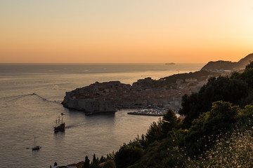 Dubrovnik Old Town at sunset