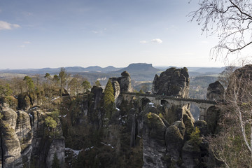 Basteibrücke, Sächsische Schweiz, Sachsen, Deutschland
