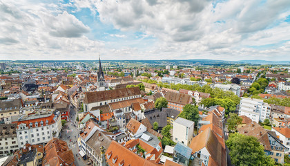 Beautiful panoramic view of the city Konstanz.Germany.