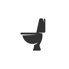 Toilet icon isolated on white background