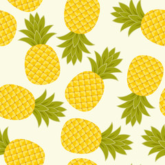 Pineapples seamless pattern