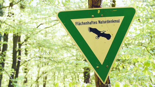 Schild-Fl&auml;chenhaftes Naturdenkmal