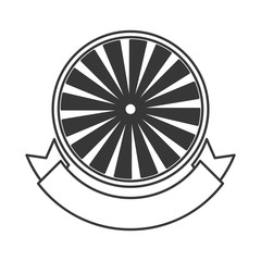 flat design badge stamp seal icon vector illustration