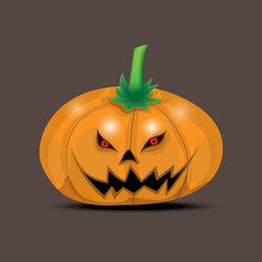 Halloween pumpkin head