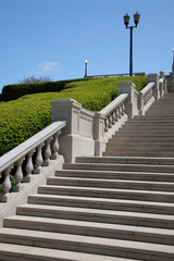 Stairway And Lamppost
