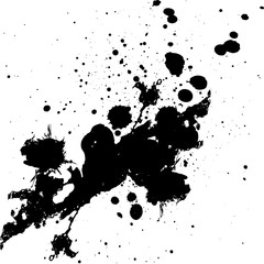 Vector splatter black color background. illustration vector desi