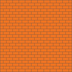 Brick wall original background. Vector art.