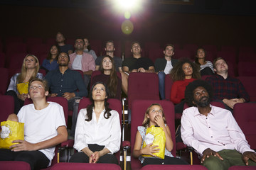 Audience In Cinema Watching Film