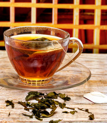 Brewed Green Tea Indicates Break Time And Breaks