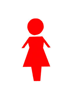 Woman Symbol Red