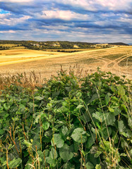 Extreme panoramic landscape in Sudety range, Poland