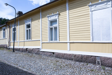Loviisa, Finland. Historic building in the old town