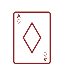 flat design diamond card icon vector illustration