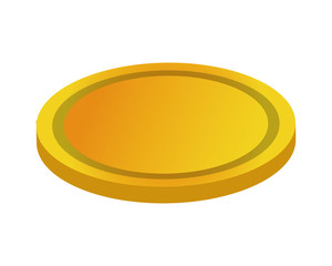 flat design casino chip icon vector illustration
