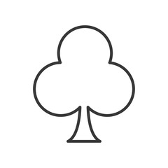 flat design club card icon vector illustration