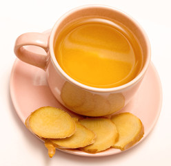 Ginger Tea Cup Indicates Spices Organic And Drinks