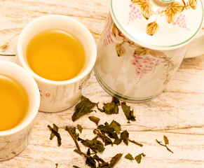 Refreshing Japanese Tea Means Break Time And Breaks