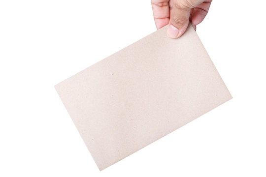 Hand with envelope