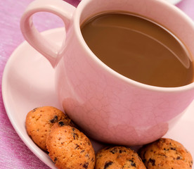Cup Of Coffee Indicates Hot Drink And Beverage