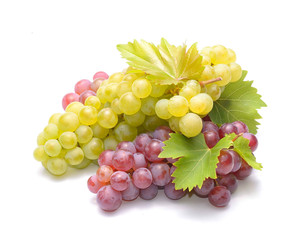 Grapes with leaves