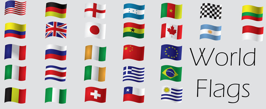 Set of flags