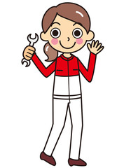 Obraz premium 整備士 女性