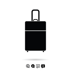 travel bag set in black and white color illustration