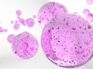 Liquid ball. 3D illustration. 3D CG.