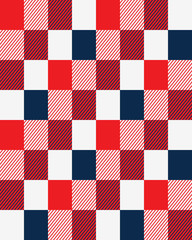 Rectangles with parallel diagonal slanting lines, seamless pattern