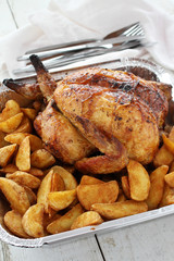 roast chicken takeaway dinner
