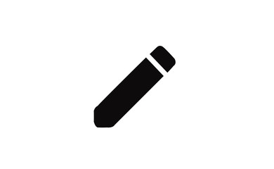 Vector pen symbol icon on white background