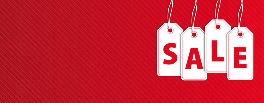 "SALE". Hanging Price Tags.