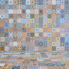 Floor and wall tiles vintage.ceramic tiles patterns