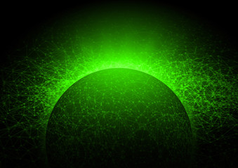 data deep learning hologram ai technology robotic, molecule of chemical, atom cell science, futuristic cyber network, system of background illustration 3d rendering