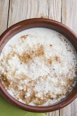 rice with milk and cinnamon