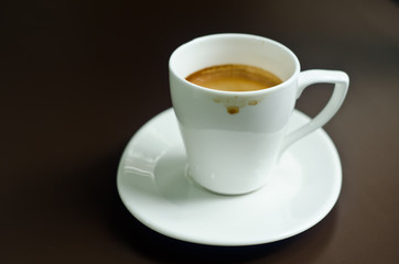 coffeea cup after finished.