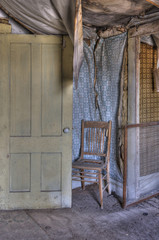 Chair and Doors, Lottie Joehl House, Ghost Town of Bodie