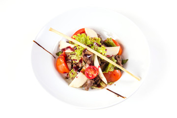 salad with liver and apple