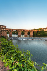 Naklejka premium Old bridge in Albi, France