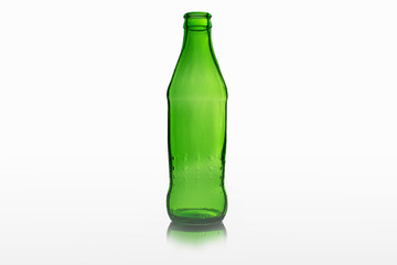 glass bottle isolated on white background