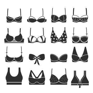 Different types of bra vector signs