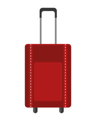 bag baggage luggage travel trip icon. Flat and isolated design. Vector illustration