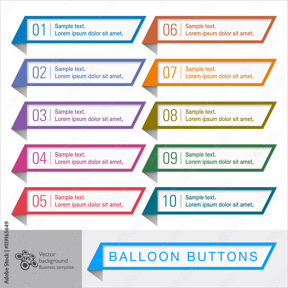 Wall mural web button and headline design #vector graphics