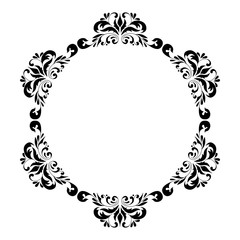 Decorative square frame vintage style for greeting, invitation, announcement