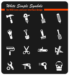 work tools icon set