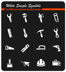 work tools icon set