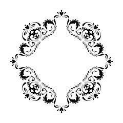 Decorative square frame vintage style for greeting, invitation, announcement