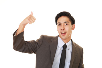 笑顔のビジネスマン