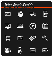 seo and development icon set