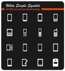 Phones simply icons